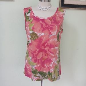 Isaac Mizrahi Floral tank...Large